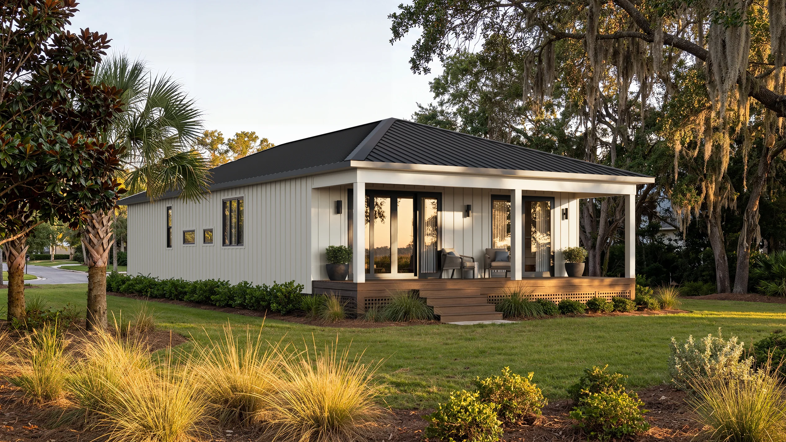 Douglass rear exterior render with covered porch