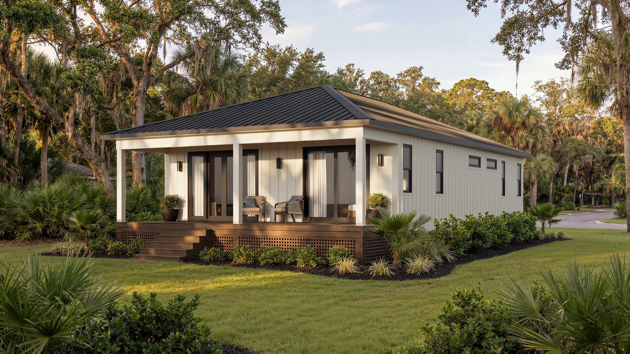 Quincy rear exterior render with covered porch