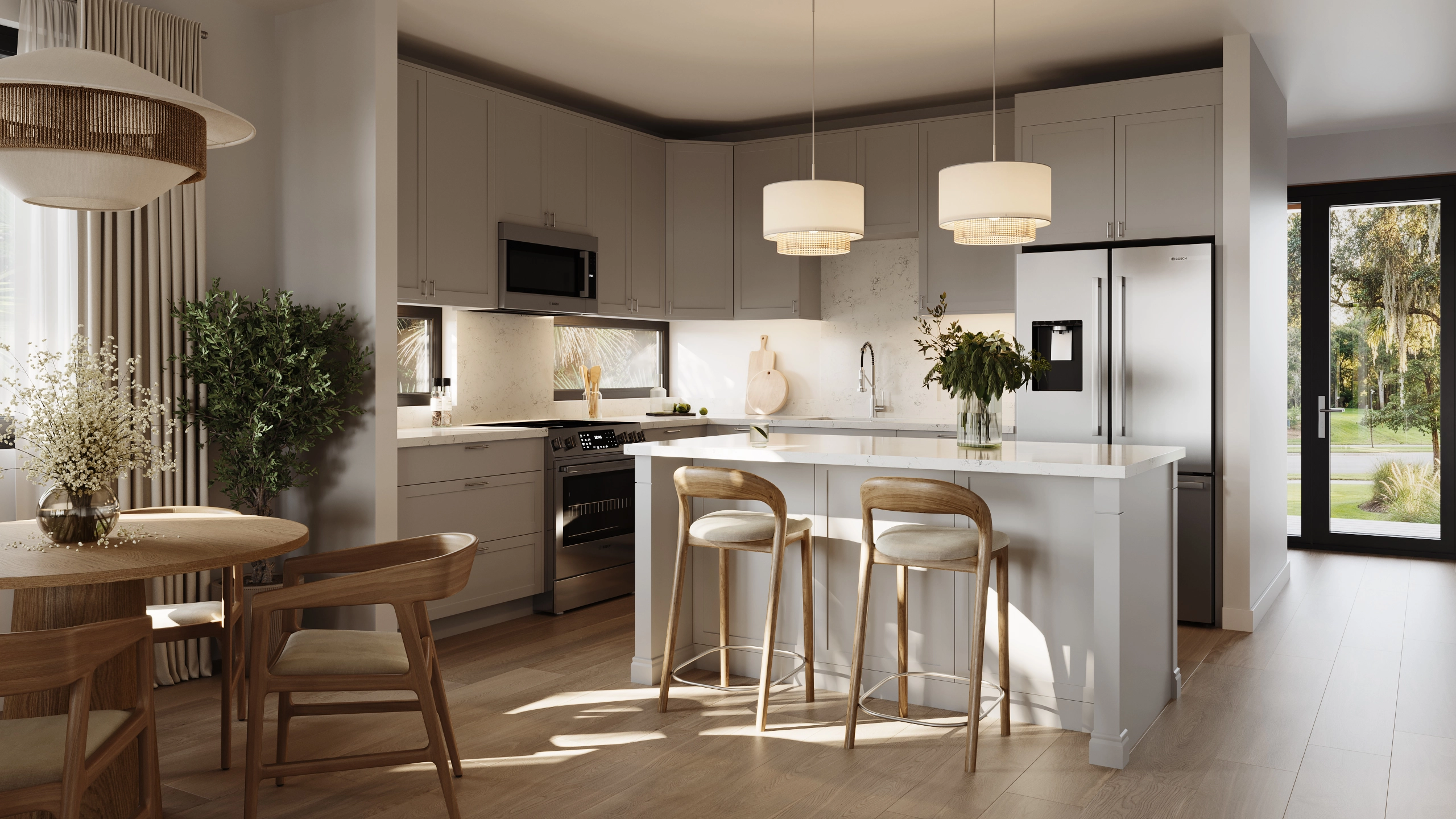 Quincy kitchen interior render