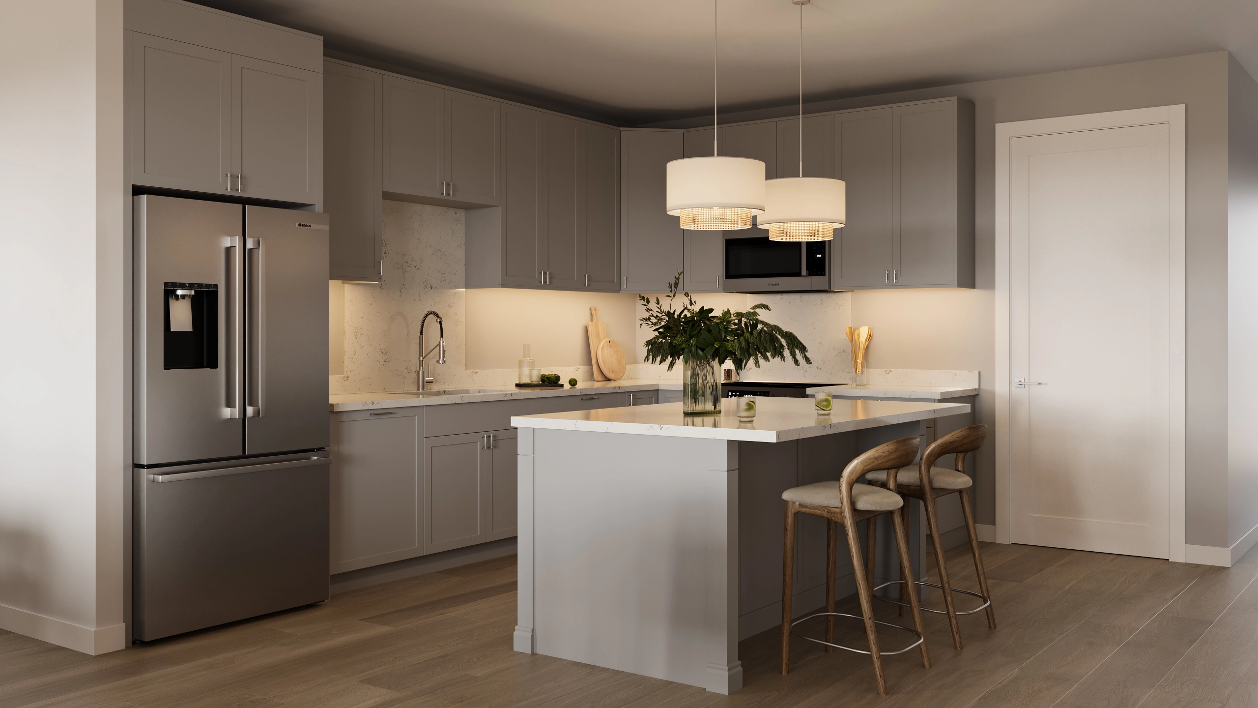 Roebuck kitchen interior render